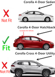 Passenger Right Side Rear Vent Window Vent Glass Compatible with Toyota Corolla 4 Door Hatchback 2019-2024 Models