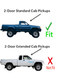 Stationary Back Window Back Glass Compatible with Toyota Pickup 2-Door Standard Cab 1984-1995 Models (Not For Tacoma, or Extended Pickup)