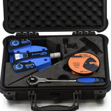 GT Tools AXIS™ Cord Style Auto Glass Cut Out Tool Kit – Professional Windshield Removal Tool with Dual Independent Spindles, Ratchet/Drill Operation, Vacuum Mount, Gorilla Cord & Hard Case (PRE ORDER - Ship Mid-October)