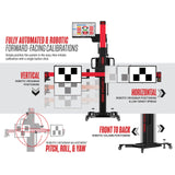 Autel IA1000LDWTDT Automated Wheel Alignment & ADAS Calibration System with MaxiSYS Ultra S2, Digital & Physical LDW Targets, 27-Inch Monitors, Robotic Laser-Guided Positioning System
