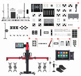 Autel IA900 All-Systems ADAS Calibration & Wheel Alignment System with MaxiSYS Ultra Tablet, Robotic Frame, OEM Calibration Targets & $4,533 Free Accessories Offer
