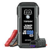 TOPDON JumpSurge1200Pro 12V Portable Car Jump Starter, 1800A Peak Cranking Amps, 6.5L Gas / 4L Diesel Engine, Boost Function™, Power Bank, LED Flashlight, Multi-Device Charging, Compact Emergency Vehicle Battery Booster