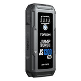 TOPDON JumpSurge1200Pro 12V Portable Car Jump Starter, 1800A Peak Cranking Amps, 6.5L Gas / 4L Diesel Engine, Boost Function™, Power Bank, LED Flashlight, Multi-Device Charging, Compact Emergency Vehicle Battery Booster