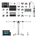 Autel MA600 LDW Front Camera ADAS Calibration System with MS909 S2 Diagnostic Tablet, Portable Frame, Laser Alignment Tools & Multi-Vehicle LDW Targets