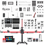 Autel MA800AST All Systems ADAS Calibration Package with MaxiSYS MS909S2 Advanced Diagnostic Tablet, Mobile Laser-Guided Calibration Frame, LDW Targets, ACC, BSD, AVM, LiDAR & Rear Camera Calibration Equipment