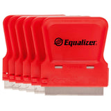 MS496 Mini Scraper Set (Pack of 6) with Single-Edge Razor Blade – Easy & Safe Blade Change, Compact Handheld Scraper for Paint, Stickers, Labels, Adhesive & Glass Cleaning