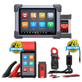Autel MS908CVII Commercial Vehicle Diagnostic Tablet Bundle with BT608 Battery Tester, BTAK Multimeter Kit, 9.7” Wireless Screen, Bi-Directional Controls & J2534 Bluetooth VCI