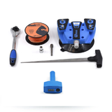 GT Tools AXIS™ Windshield Removal Tool – Dual Independent Spindle Cord-Style Glass Cut-Out Tool, Ratchet & Free-Spool Switching, Standard 5/16" Hex Drive, Manual Vacuum Base, Professional Auto Glass Removal Tool Made In The USA