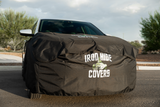 IRON HIDE Hood Cover for Auto Glass Repair – Heavy-Duty Front-End Protection Cover for Windshield Replacement & Detailing | Waterproof, Scratch-Resistant, Universal Fit for Cars, Trucks & SUVs