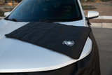IRON HIDE Chip Repair Cover – Professional Paint & Hood Protection for Windshield Chip Repair | Durable, Non-Slip, Waterproof Auto Glass Service Cover