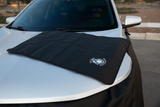 IRON HIDE Chip Repair Cover – Professional Paint & Hood Protection for Windshield Chip Repair | Durable, Non-Slip, Waterproof Auto Glass Service Cover