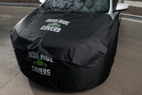 IRON HIDE Hood Cover for Auto Glass Repair – Heavy-Duty Front-End Protection Cover for Windshield Replacement & Detailing | Waterproof, Scratch-Resistant, Universal Fit for Cars, Trucks & SUVs