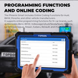 TOPDON Phoenix Smart Diagnostic Scanner | 10.1" HD Touchscreen, Quad-Core, 12600mAh Battery | OE-Level Diagnostics, Cloud-Based Programming, ADAS Compatible, MDCI Pro Included