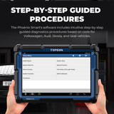 TOPDON Phoenix Smart Diagnostic Scanner | 10.1" HD Touchscreen, Quad-Core, 12600mAh Battery | OE-Level Diagnostics, Cloud-Based Programming, ADAS Compatible, MDCI Pro Included