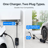 TOPDON PulseQ AC Portable: Mobile EV charger with plug-and-charge or scheduled modes, real-time LCD, adjustable current, IP65/NEMA4 durable, multi-safety protection, 3.8–7.7kW output, portable and easy to use.