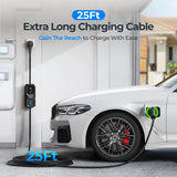 TOPDON PulseQ AC Portable: Mobile EV charger with plug-and-charge or scheduled modes, real-time LCD, adjustable current, IP65/NEMA4 durable, multi-safety protection, 3.8–7.7kW output, portable and easy to use.