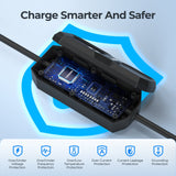 TOPDON PulseQ AC Portable: Mobile EV charger with plug-and-charge or scheduled modes, real-time LCD, adjustable current, IP65/NEMA4 durable, multi-safety protection, 3.8–7.7kW output, portable and easy to use.