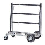 Groves SSSC-7248 72" L Single Sided Shop Cart, stone slabs, racks