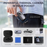TC002 iOS Thermal Camera for iPhone/iPad – 256x192 IR, -4°F to 1022°F, 0.1°C Accuracy, High Sensitivity, Portable & Rugged for Home, Automotive, HVAC, and Industrial Use