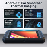 TOPDON TC003 Thermal Camera – High-Resolution 256x192 IR Imaging, 40mk Sensitivity, 5" Touchscreen, Dual Visible/IR Camera, Waveform Graphing, OTG Support, HVAC, Automotive & Industrial Use