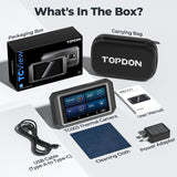 TOPDON TC003 Thermal Camera – High-Resolution 256x192 IR Imaging, 40mk Sensitivity, 5" Touchscreen, Dual Visible/IR Camera, Waveform Graphing, OTG Support, HVAC, Automotive & Industrial Use