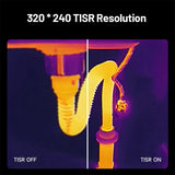 TC004 Thermal Camera | 256×192 IR Sensor Enhanced to 320×240 | Detects ±0.05°C | −20°C to 350°C Range | 56° FOV, Spot Modes, PC Projection, 12-Hour Runtime, IP54 Rugged Design