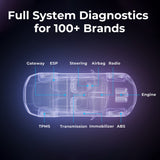 TOPDON UltraDiag OBD2 Scanner & Key Programmer – 8" Android 11 tablet, 100+ car brands, 30 reset services, full-system diagnostics, key learning, PIN reading, bidirectional control, AutoVIN, Bluetooth VCI.