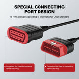 ThinkCar OBD2 Extension Cable - 19" Replacement 16 Pin OBD2 Extension Cable Adapter Cord For Vehicle Diagnostic Tool Scanner
