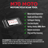 ThinkCar ThinkCheck M70 Moto - Plug & Play Motorcycle/UTVs Diagnostic Tool
