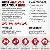ThinkCar ThinkCheck M70 Moto - Plug & Play Motorcycle/UTVs Diagnostic Tool