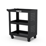 Thinkcar TPC300 Three-Tier Parts Cart - Heavy-Duty Steel Mobile Tool & Shop Utility Cart