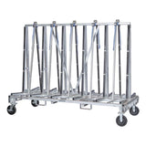 Groves TR-4482 82" L x 44" W Transport Rack, heavy and bulky objects, rubber strips