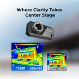 TOPDON TS001 Long-Focus Android Thermal Imager, 256x192 IR Resolution, 25Hz Frame Rate, Adjustable 9mm Lens, -20°C to 550°C, High-Precision Temperature Detection, PCB, Auto Repair & Building Inspection