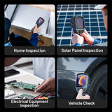 TC004 Thermal Camera | 256×192 IR Sensor Enhanced to 320×240 | Detects ±0.05°C | −20°C to 350°C Range | 56° FOV, Spot Modes, PC Projection, 12-Hour Runtime, IP54 Rugged Design