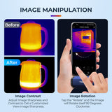 TOPDON TC001 Smartphone & Tablet Thermal Imaging Camera – 256×192 IR Resolution, -4°F to 1022°F Temperature Range, USB-C Plug & Play, Android & Windows Compatible, Portable Infrared Thermography Tool