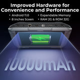 TOPDON UltraDiag OBD2 Scanner & Key Programmer – 8" Android 11 tablet, 100+ car brands, 30 reset services, full-system diagnostics, key learning, PIN reading, bidirectional control, AutoVIN, Bluetooth VCI.