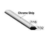 Precision Replacement Parts 77-500 Universal Lock Strip – 50 ft Chrome Locking Strip Roll – Flexible EPDM Weatherstrip Lock Insert for Automotive Window & Molding Sealing, Universal Fit