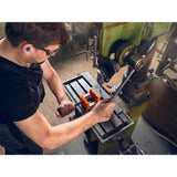 FEIN 90701004020 VersaMAG Vise Set Permanent Magnetic Vise System with Mounting Plate Safety Strap and Allen Key for Secure Metalworking and Workshop Clamping