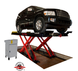 Autel Alignment 14K Hydraulic Scissor Lift | 14,000 lb Flush-Mount Wheel Alignment Lift with 7K Jacking Beam & LED Lighting
