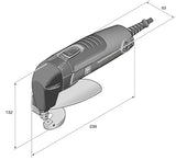 72303461090 FEIN BLS 1.6 E Corded Sheet Metal Shear 1.6 mm Metal Cutting Tool with Blades, Wrenches, Hand Guard
