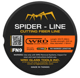 WRD Spider Line FN9 Series Auto Glass Cutting Fiber Line – 535 lb Tensile Strength, Heavy-Duty Semi-Flat Braided Windshield Removal Line, 315 ft (96m) Spool