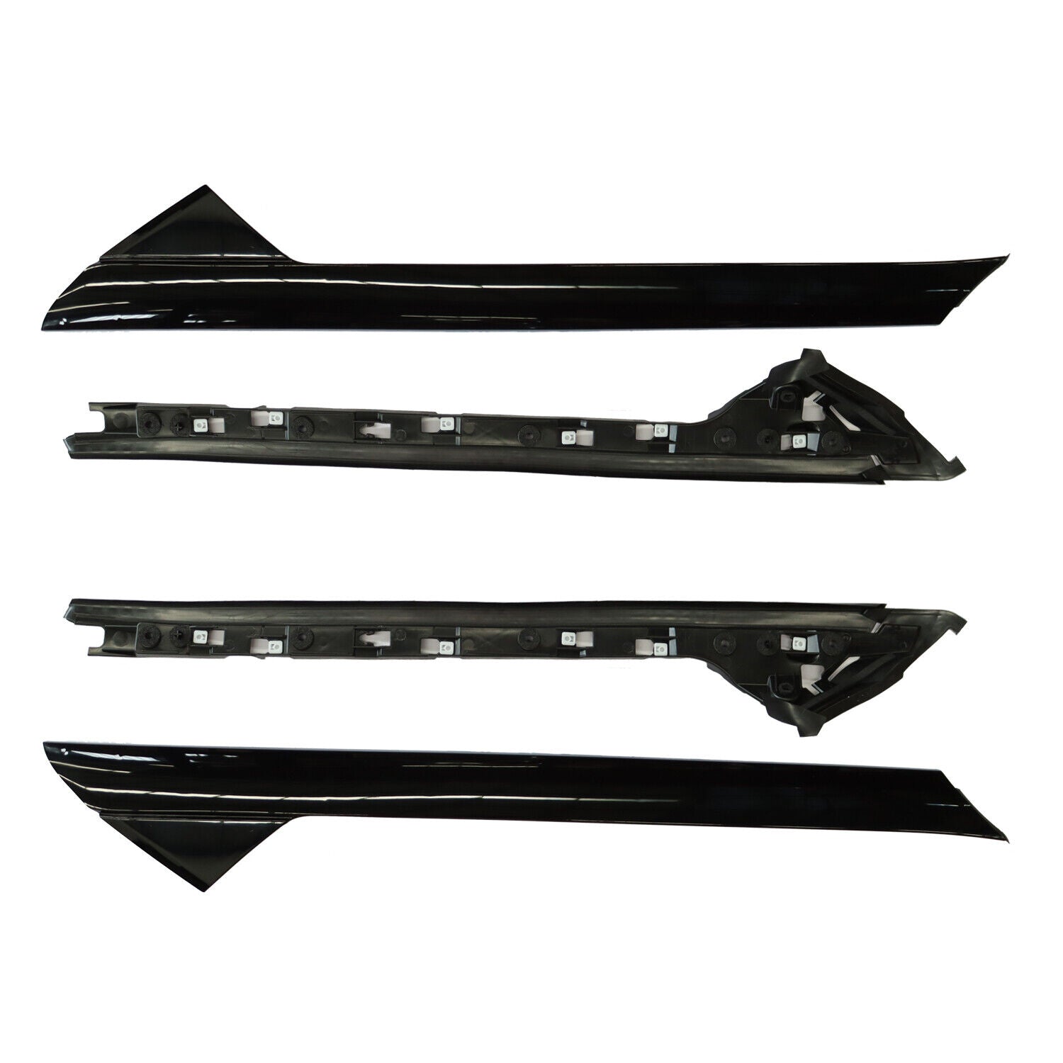 2-Pair A-Pillar Molding Trim For 2011-2019 Ford Explorer - Front Windshield Pillar Covers