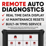 ThinkCar Platinum 393 - 10" Full System Professional Car Diagnostic Scanner with 41 Maintenance Reset Functions