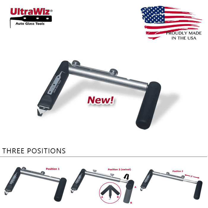 UltraWiz UltraReach Windshield Removal Cold Knife AutoGlass Cut Out Tool 3055-K